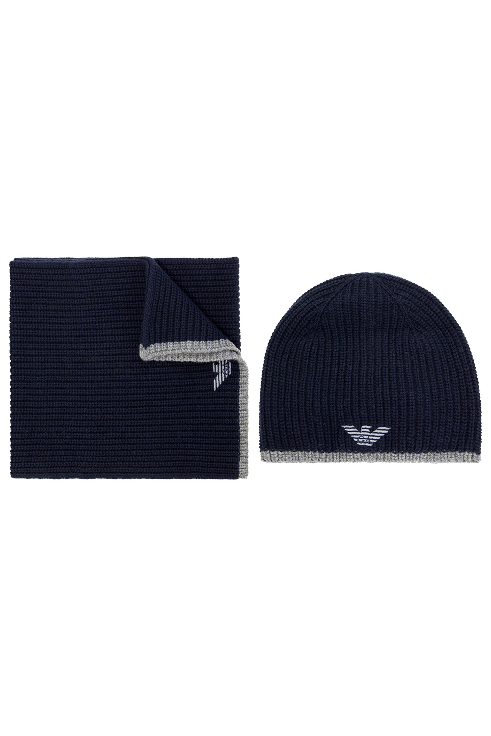 sheeps wool winter hat Emporio Armani GenesinlifeShops Japan